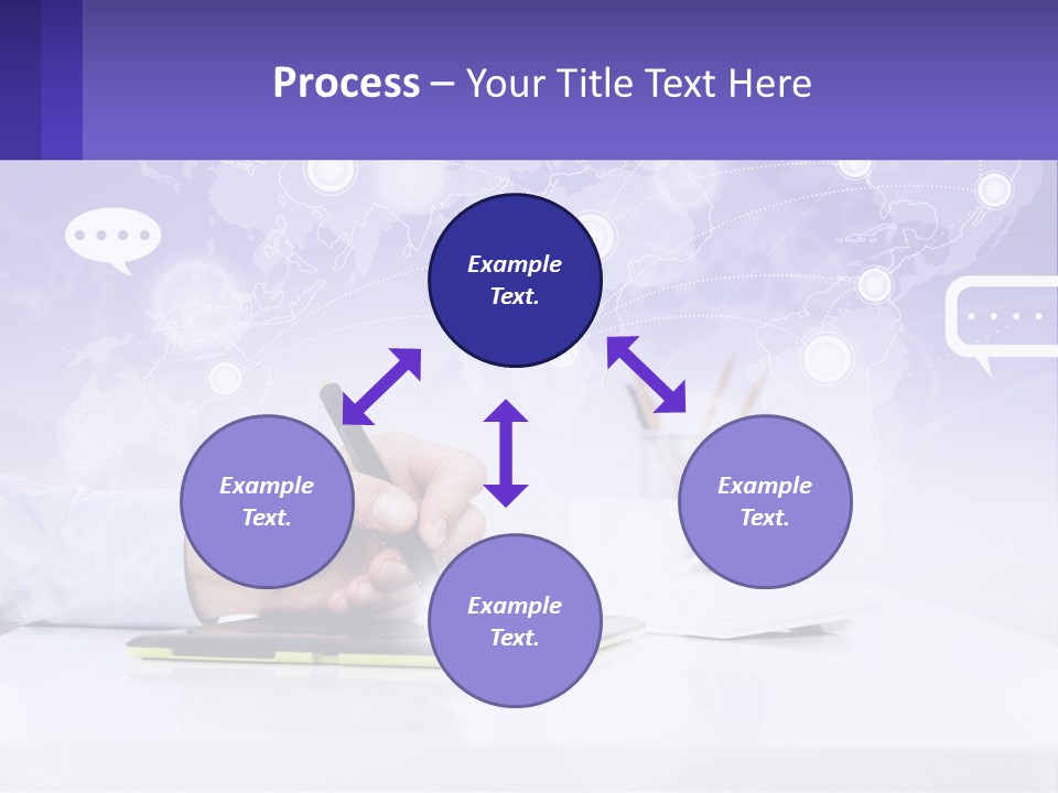 A Person Writing On A Piece Of Paper With A Pen PowerPoint Template