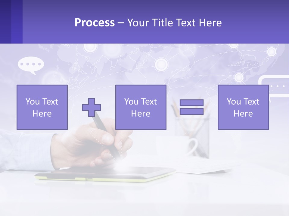 A Person Writing On A Piece Of Paper With A Pen PowerPoint Template