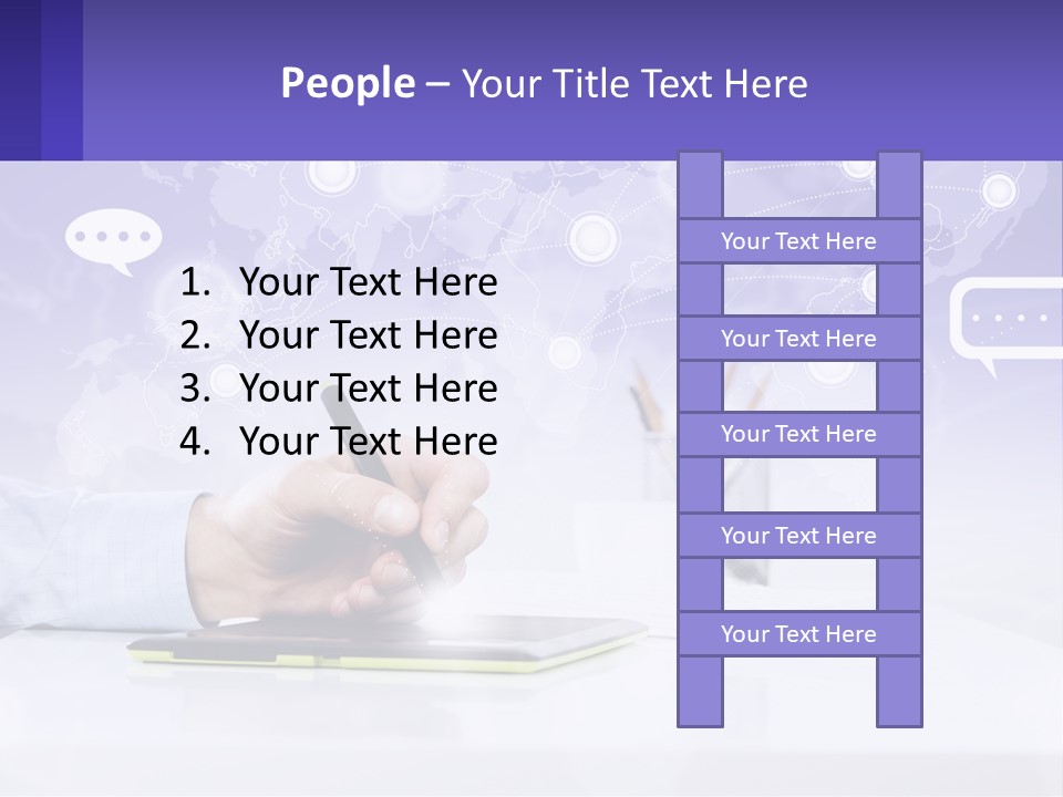 A Person Writing On A Piece Of Paper With A Pen PowerPoint Template