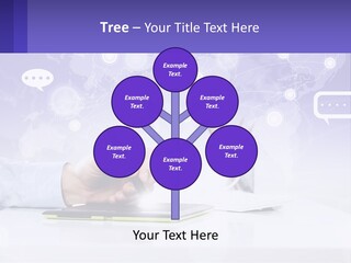 A Person Writing On A Piece Of Paper With A Pen PowerPoint Template