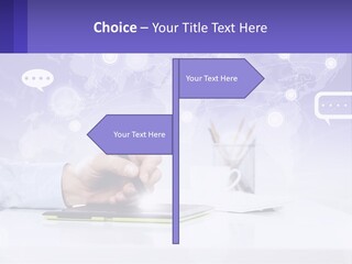 A Person Writing On A Piece Of Paper With A Pen PowerPoint Template