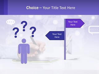 A Person Writing On A Piece Of Paper With A Pen PowerPoint Template