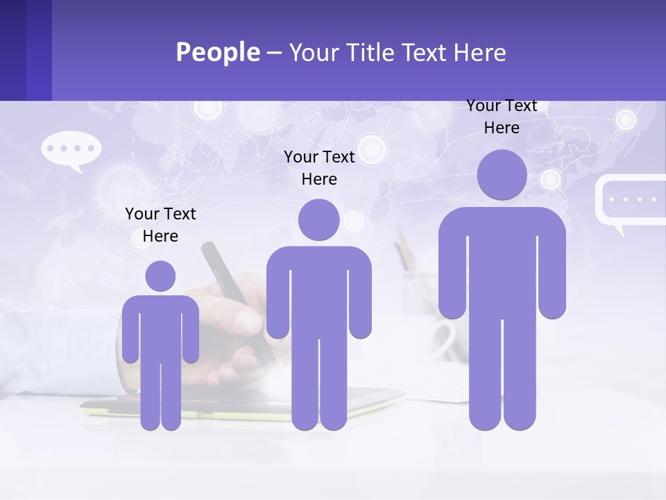 A Person Writing On A Piece Of Paper With A Pen PowerPoint Template