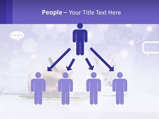 A Person Writing On A Piece Of Paper With A Pen PowerPoint Template