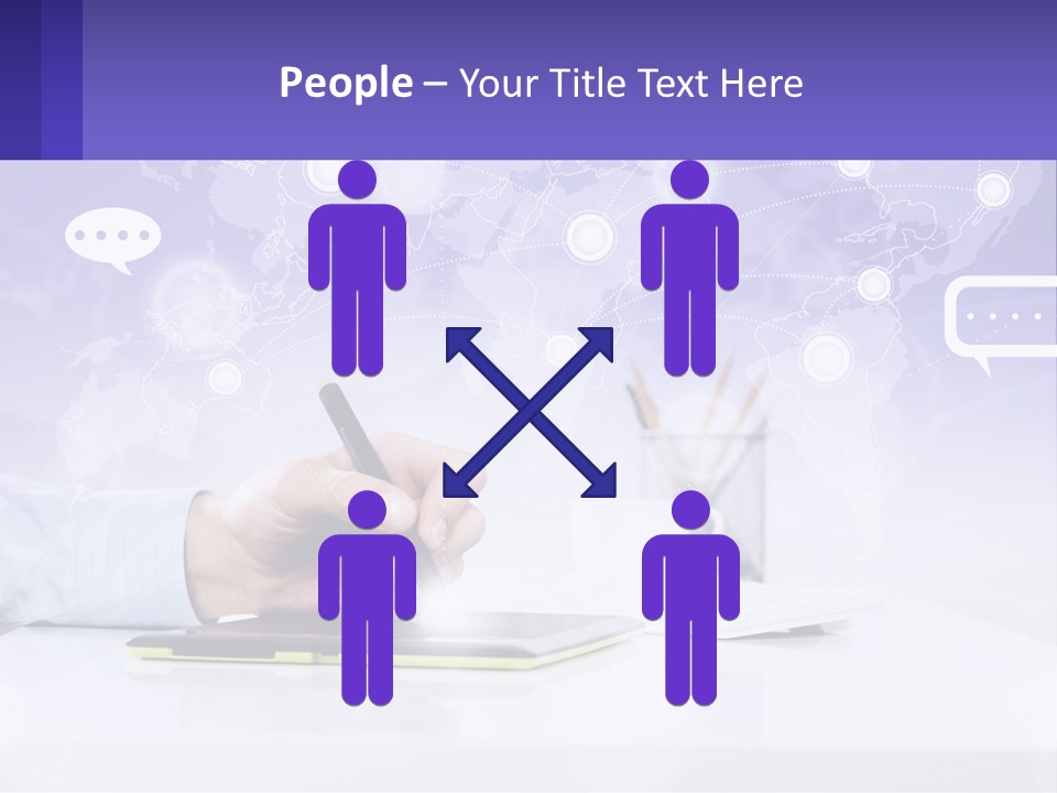 A Person Writing On A Piece Of Paper With A Pen PowerPoint Template