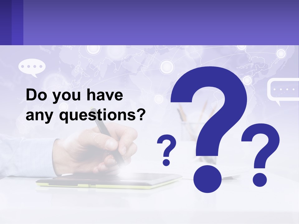 A Person Writing On A Piece Of Paper With A Pen PowerPoint Template