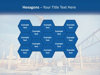 A Crane That Is On Top Of A Building PowerPoint Template