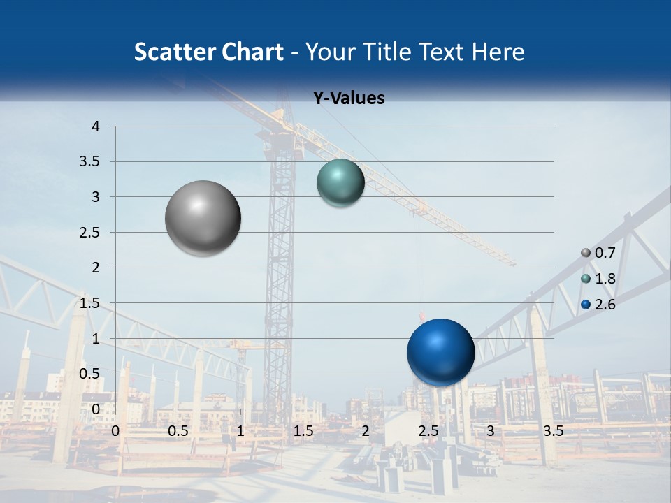 A Crane That Is On Top Of A Building PowerPoint Template