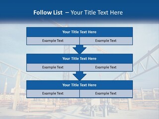 A Crane That Is On Top Of A Building PowerPoint Template