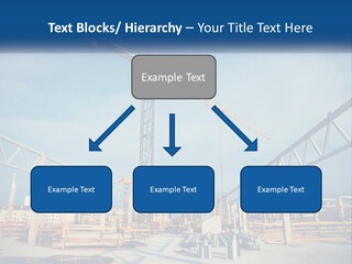 A Crane That Is On Top Of A Building PowerPoint Template