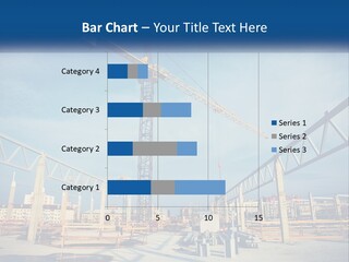 A Crane That Is On Top Of A Building PowerPoint Template