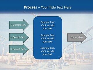 A Crane That Is On Top Of A Building PowerPoint Template