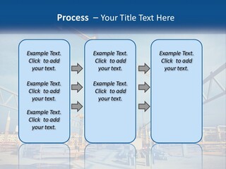 A Crane That Is On Top Of A Building PowerPoint Template