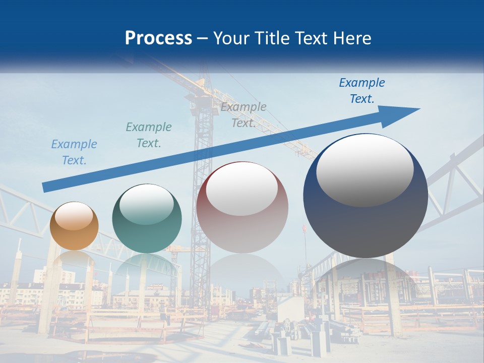 A Crane That Is On Top Of A Building PowerPoint Template