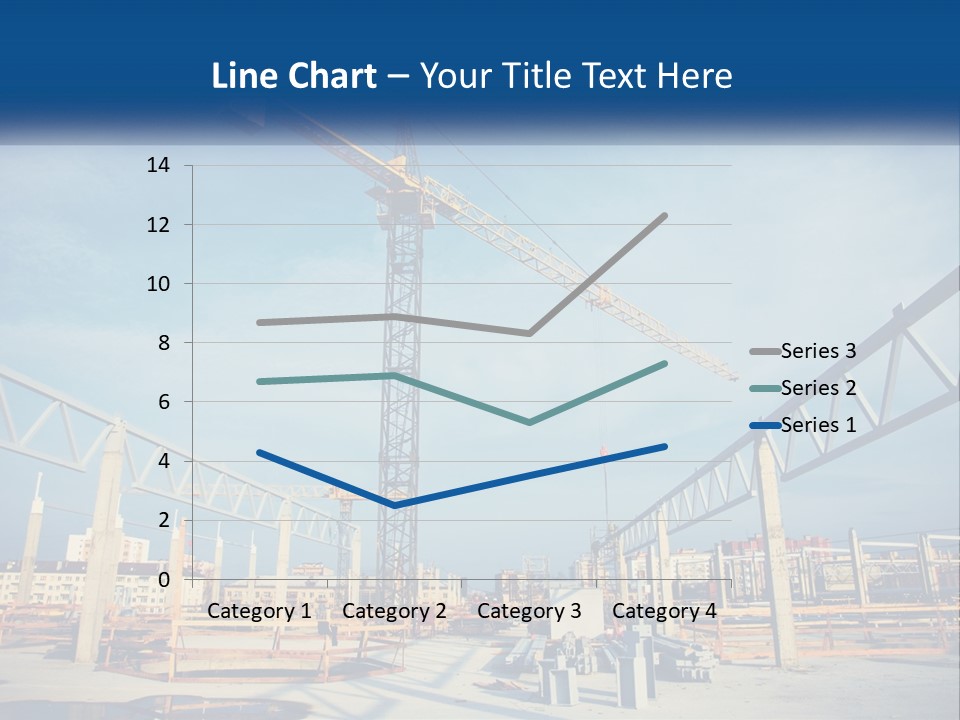 A Crane That Is On Top Of A Building PowerPoint Template