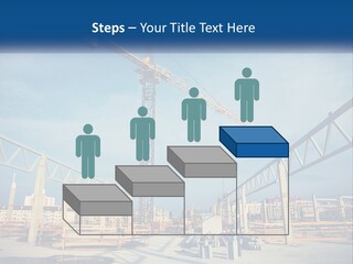 A Crane That Is On Top Of A Building PowerPoint Template