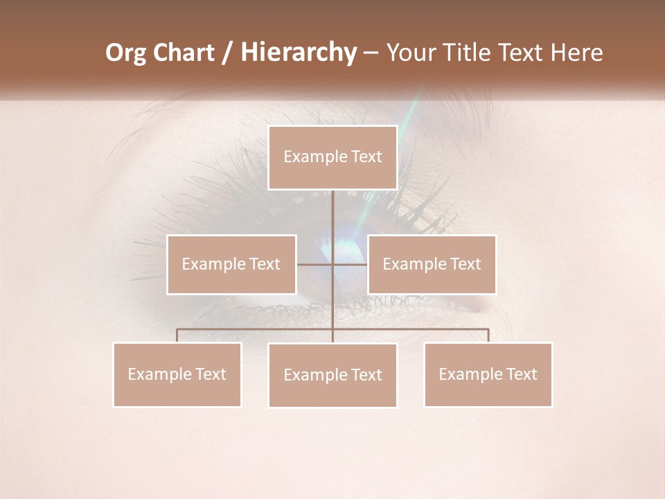 A Woman's Eye With Long Lashes And Blue Eyeliner PowerPoint Template