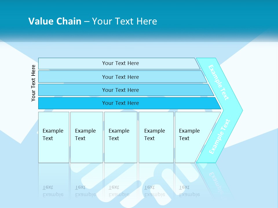Two Hands Shaking Each Other Over A Blue Background PowerPoint Template