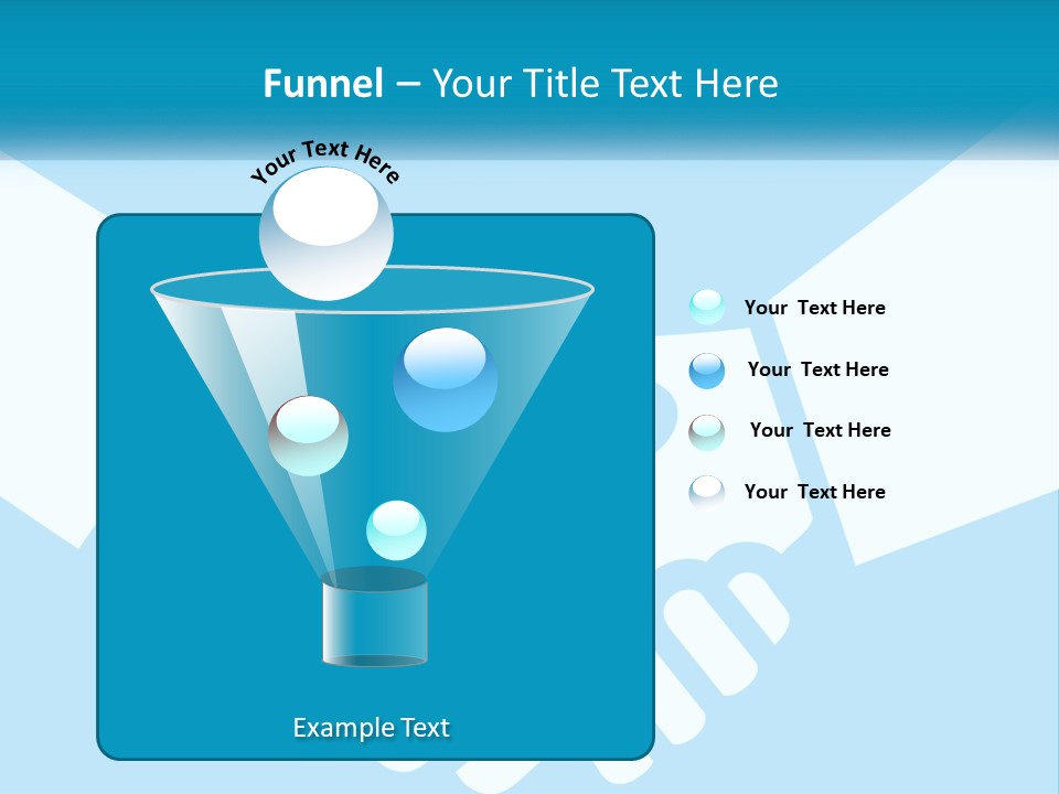 Two Hands Shaking Each Other Over A Blue Background PowerPoint Template