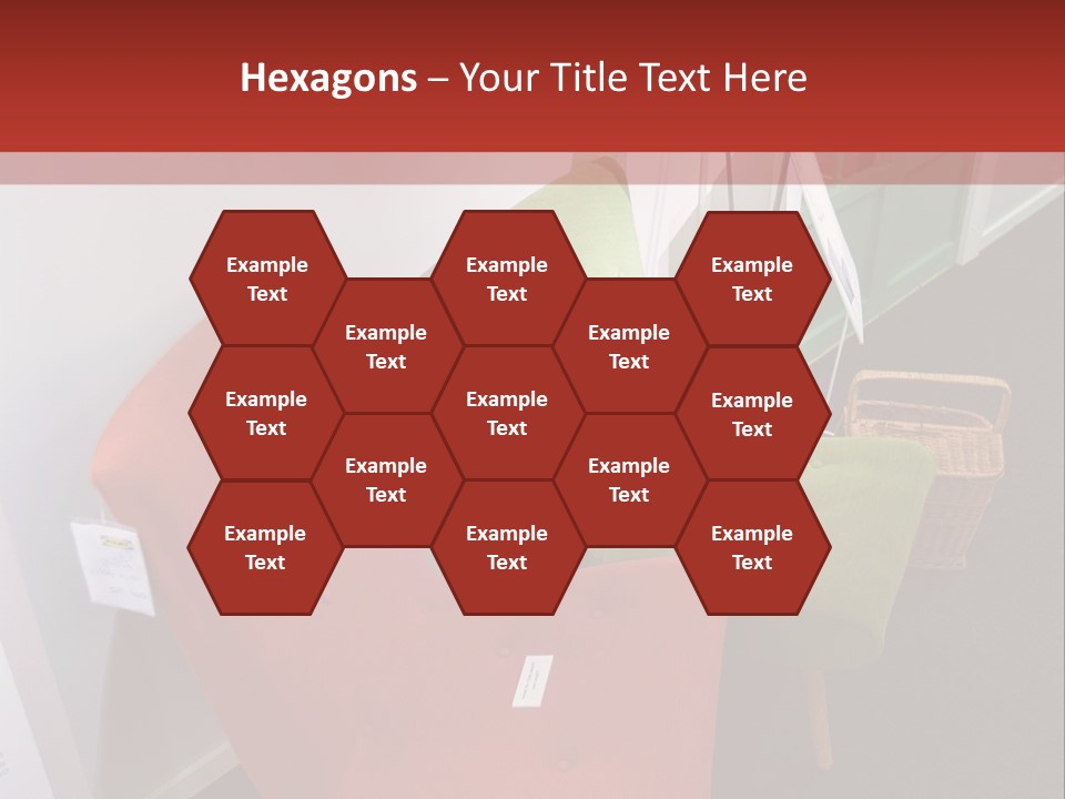 A Red Chair Sitting Next To A Green Chair PowerPoint Template