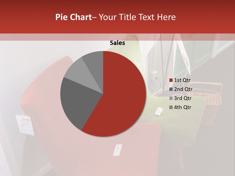 A Red Chair Sitting Next To A Green Chair PowerPoint Template