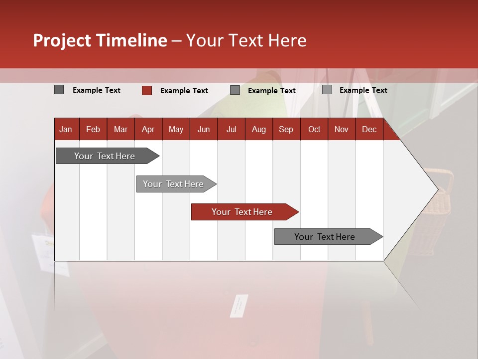 A Red Chair Sitting Next To A Green Chair PowerPoint Template