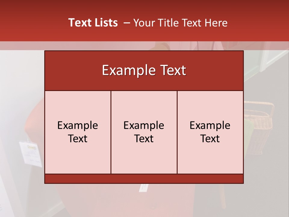 A Red Chair Sitting Next To A Green Chair PowerPoint Template