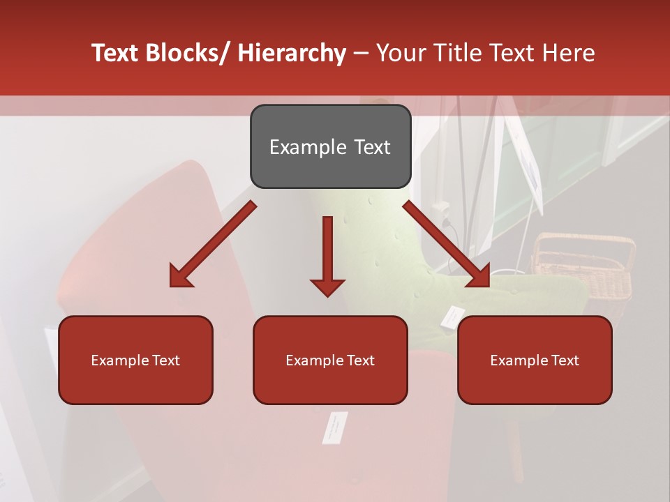 A Red Chair Sitting Next To A Green Chair PowerPoint Template