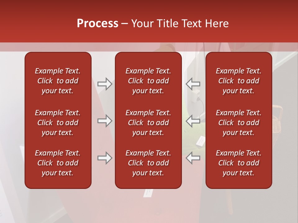 A Red Chair Sitting Next To A Green Chair PowerPoint Template