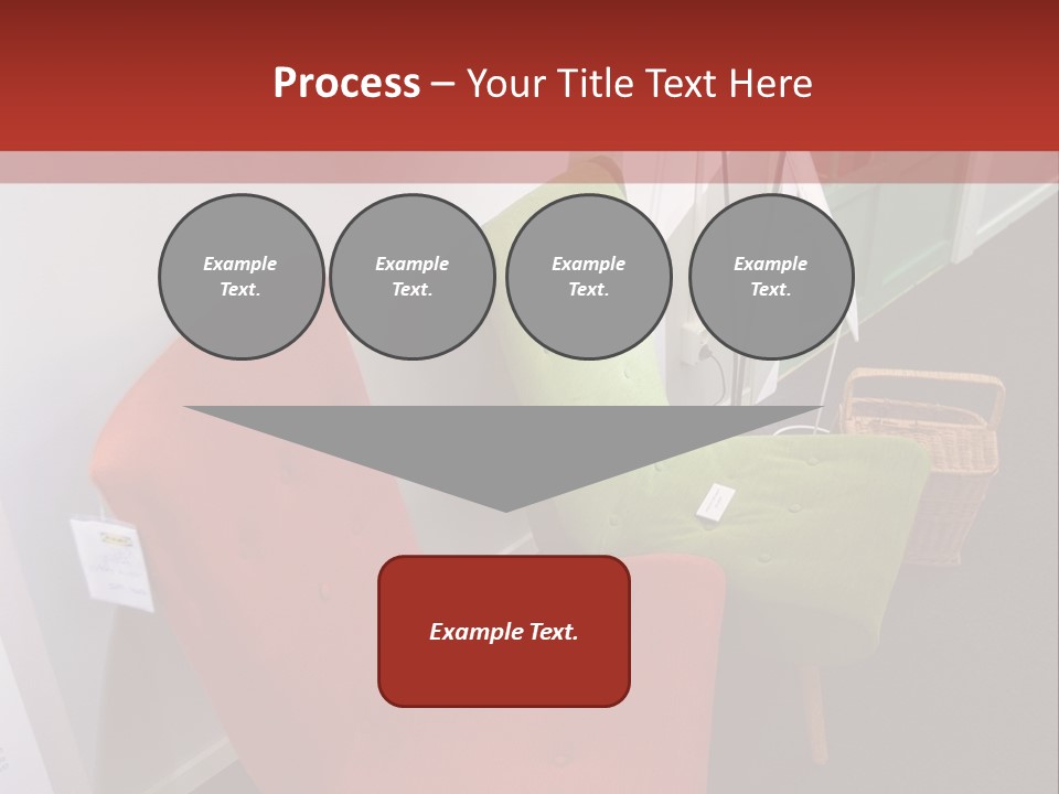 A Red Chair Sitting Next To A Green Chair PowerPoint Template