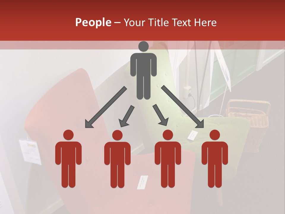 A Red Chair Sitting Next To A Green Chair PowerPoint Template