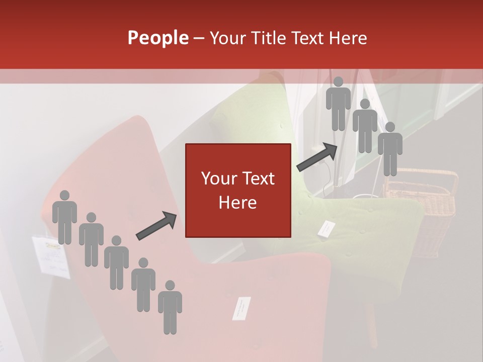 A Red Chair Sitting Next To A Green Chair PowerPoint Template