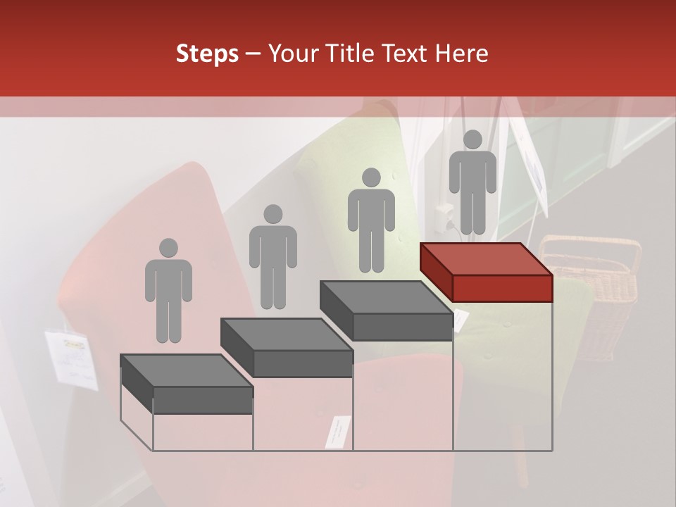 A Red Chair Sitting Next To A Green Chair PowerPoint Template