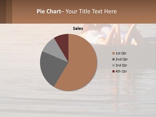 Two People Are Floating On A Raft In The Water PowerPoint Template