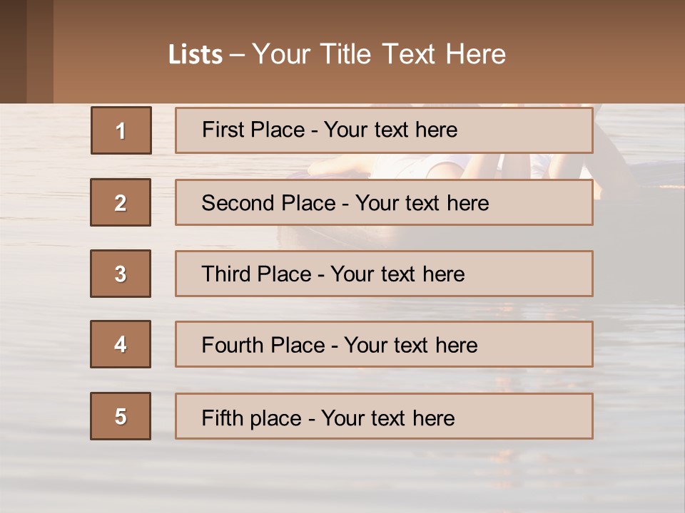 Two People Are Floating On A Raft In The Water PowerPoint Template