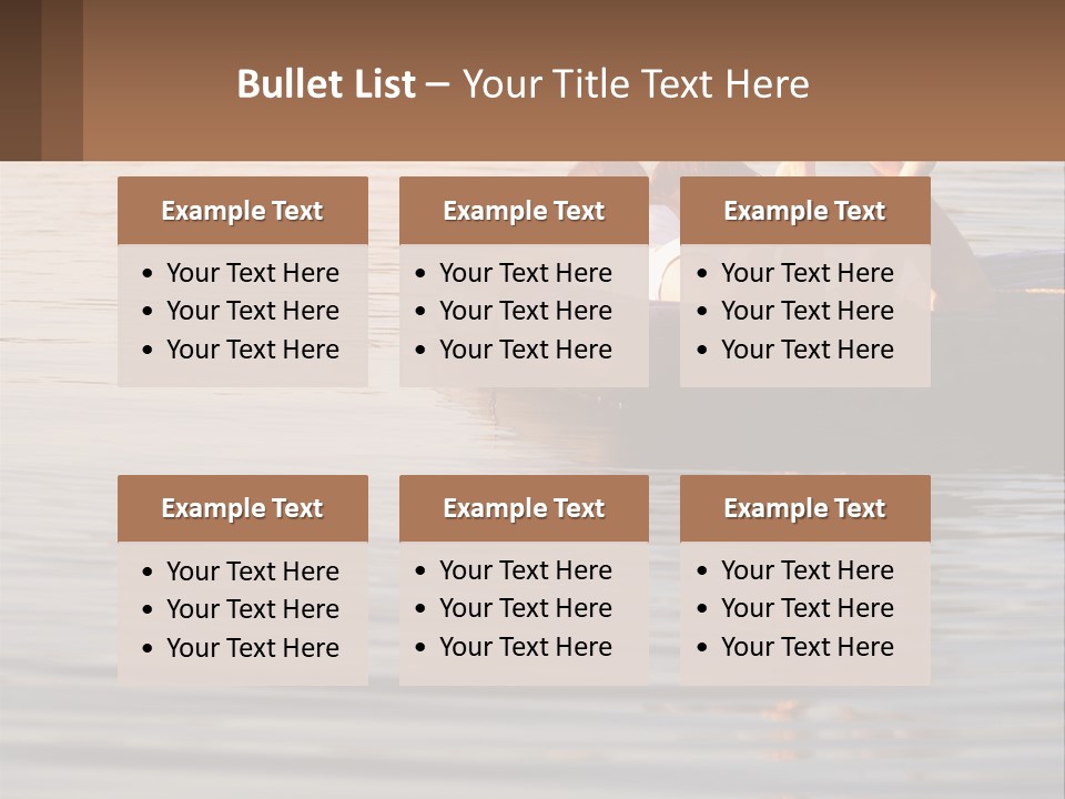 Two People Are Floating On A Raft In The Water PowerPoint Template