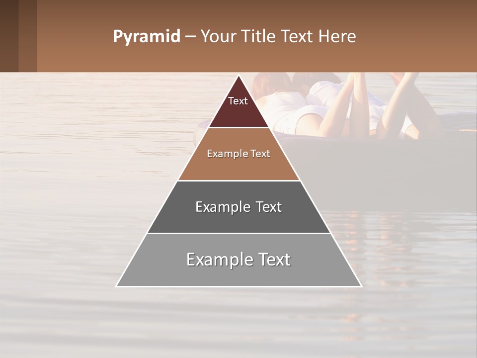 Two People Are Floating On A Raft In The Water PowerPoint Template