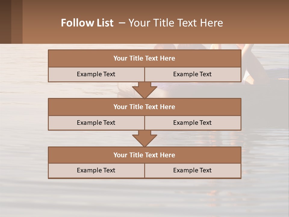 Two People Are Floating On A Raft In The Water PowerPoint Template