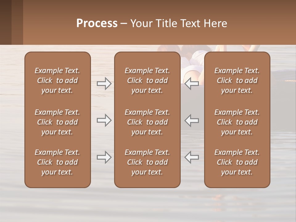 Two People Are Floating On A Raft In The Water PowerPoint Template