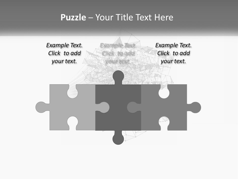 A Gray And White Abstract Background With Lines And Dots PowerPoint Template