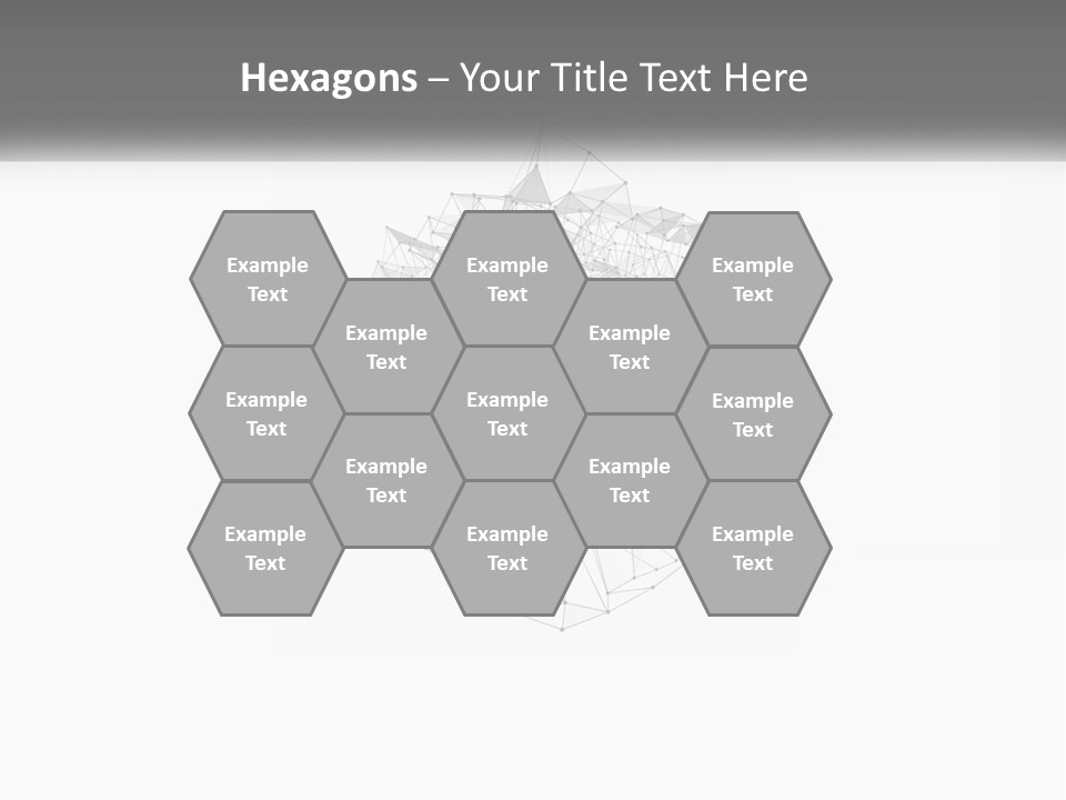 A Gray And White Abstract Background With Lines And Dots PowerPoint Template