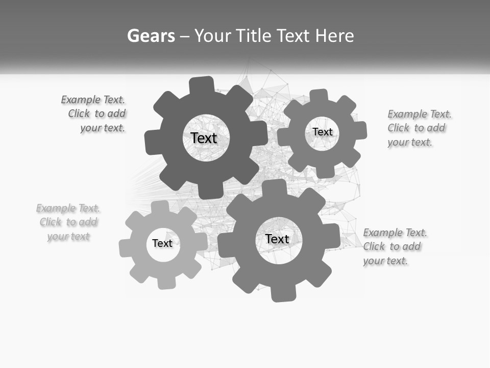 A Gray And White Abstract Background With Lines And Dots PowerPoint Template