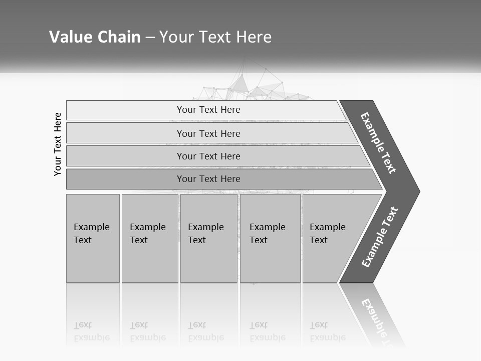 A Gray And White Abstract Background With Lines And Dots PowerPoint Template