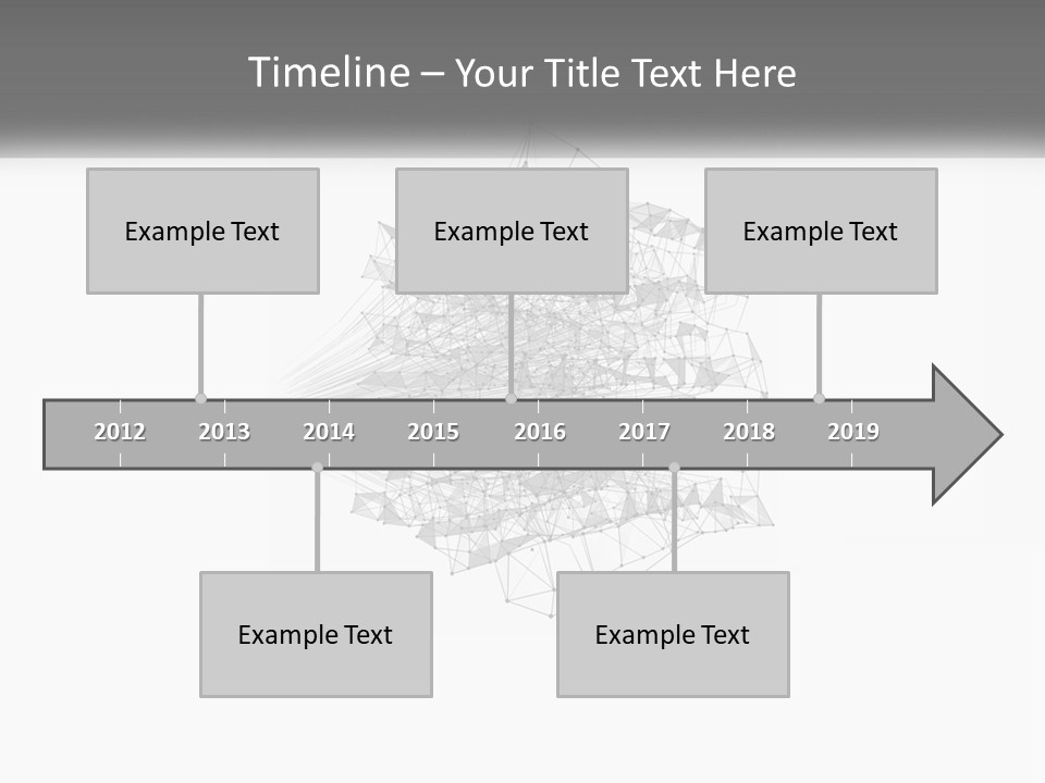 A Gray And White Abstract Background With Lines And Dots PowerPoint Template