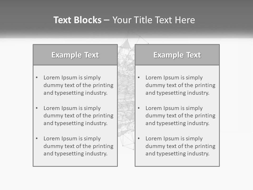 A Gray And White Abstract Background With Lines And Dots PowerPoint Template