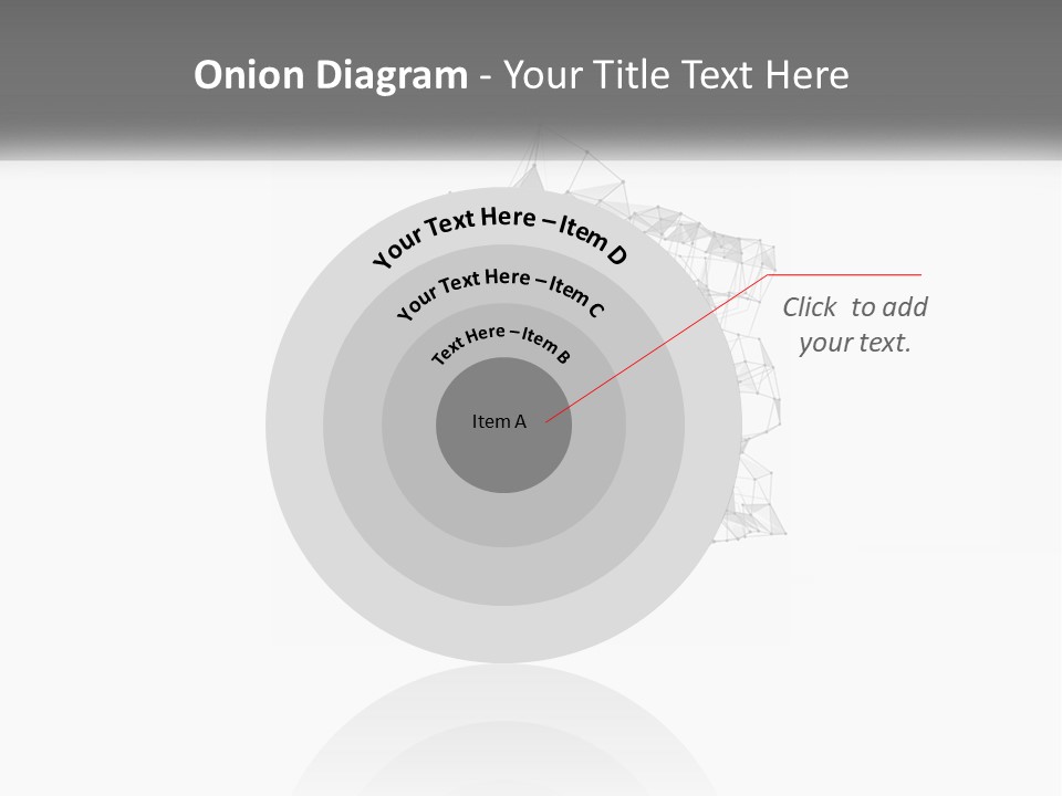 A Gray And White Abstract Background With Lines And Dots PowerPoint Template