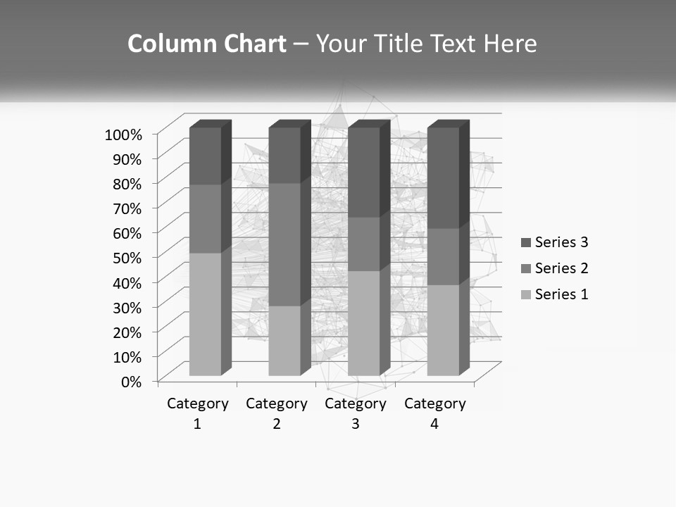 A Gray And White Abstract Background With Lines And Dots PowerPoint Template