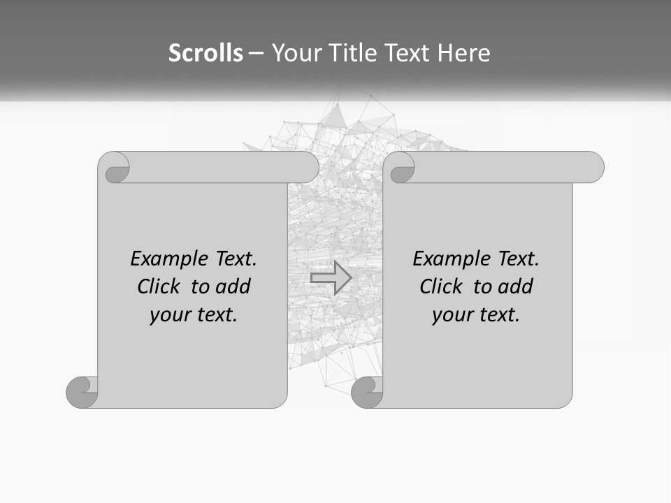 A Gray And White Abstract Background With Lines And Dots PowerPoint Template