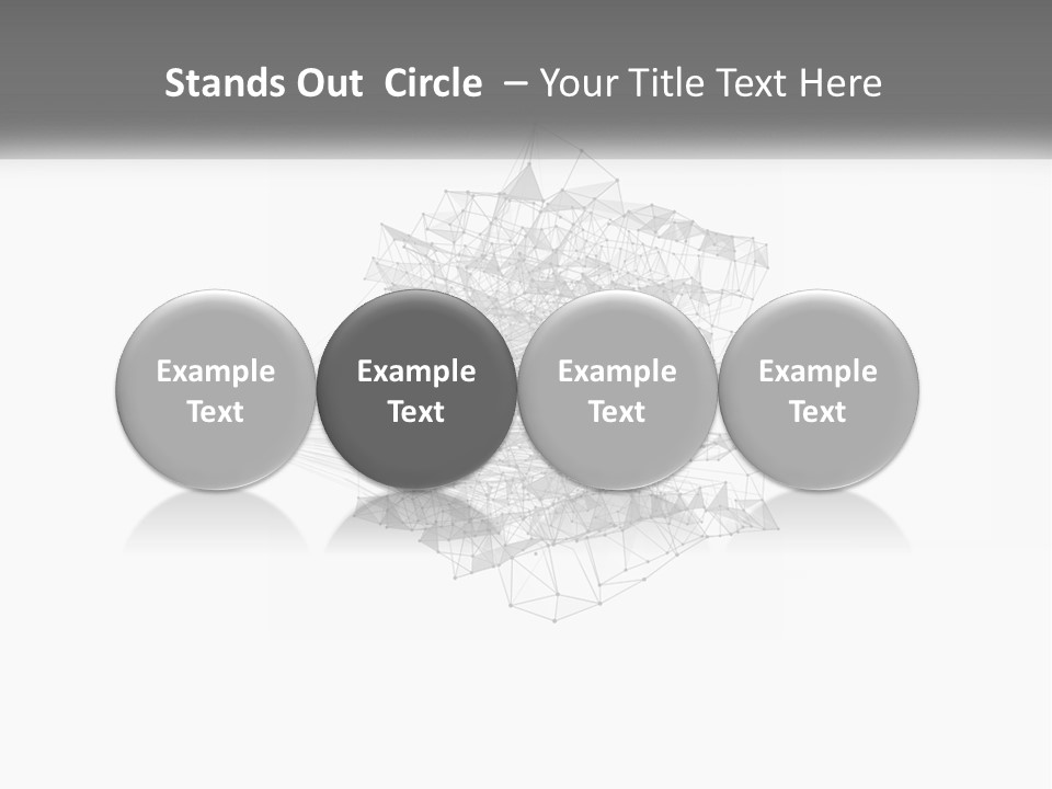 A Gray And White Abstract Background With Lines And Dots PowerPoint Template