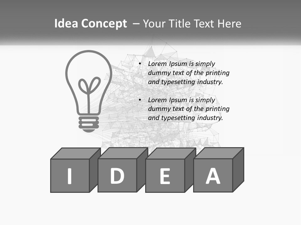 A Gray And White Abstract Background With Lines And Dots PowerPoint Template